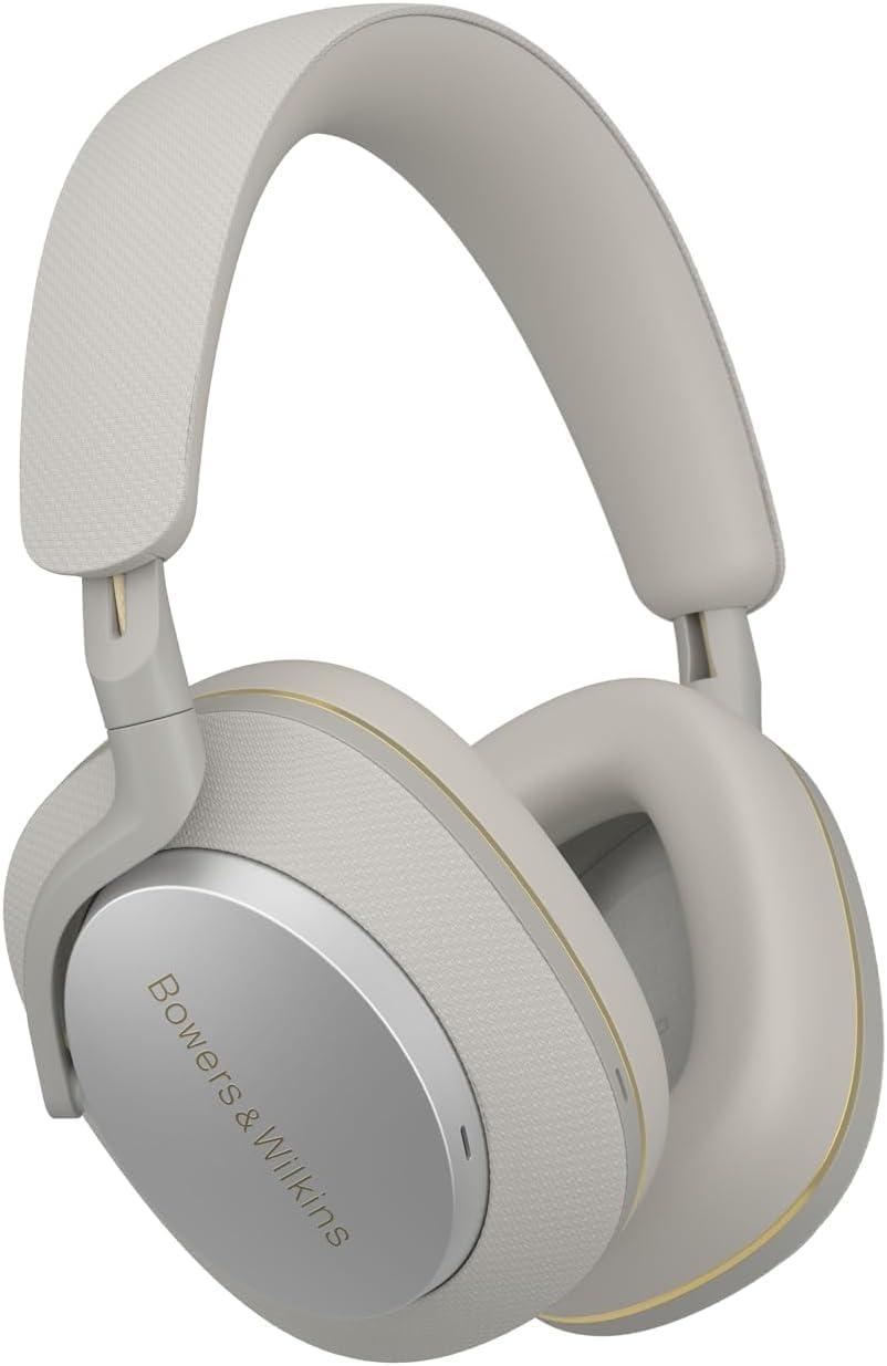 Bowers & Wilkins PX7 S2e Noise Cancelling Wireless Over Ear Headphones with Qualcomm aptX™ Adaptive & Quick Charge, 30 Hours of Playback and Six Built-In Microphone - Cloud Grey