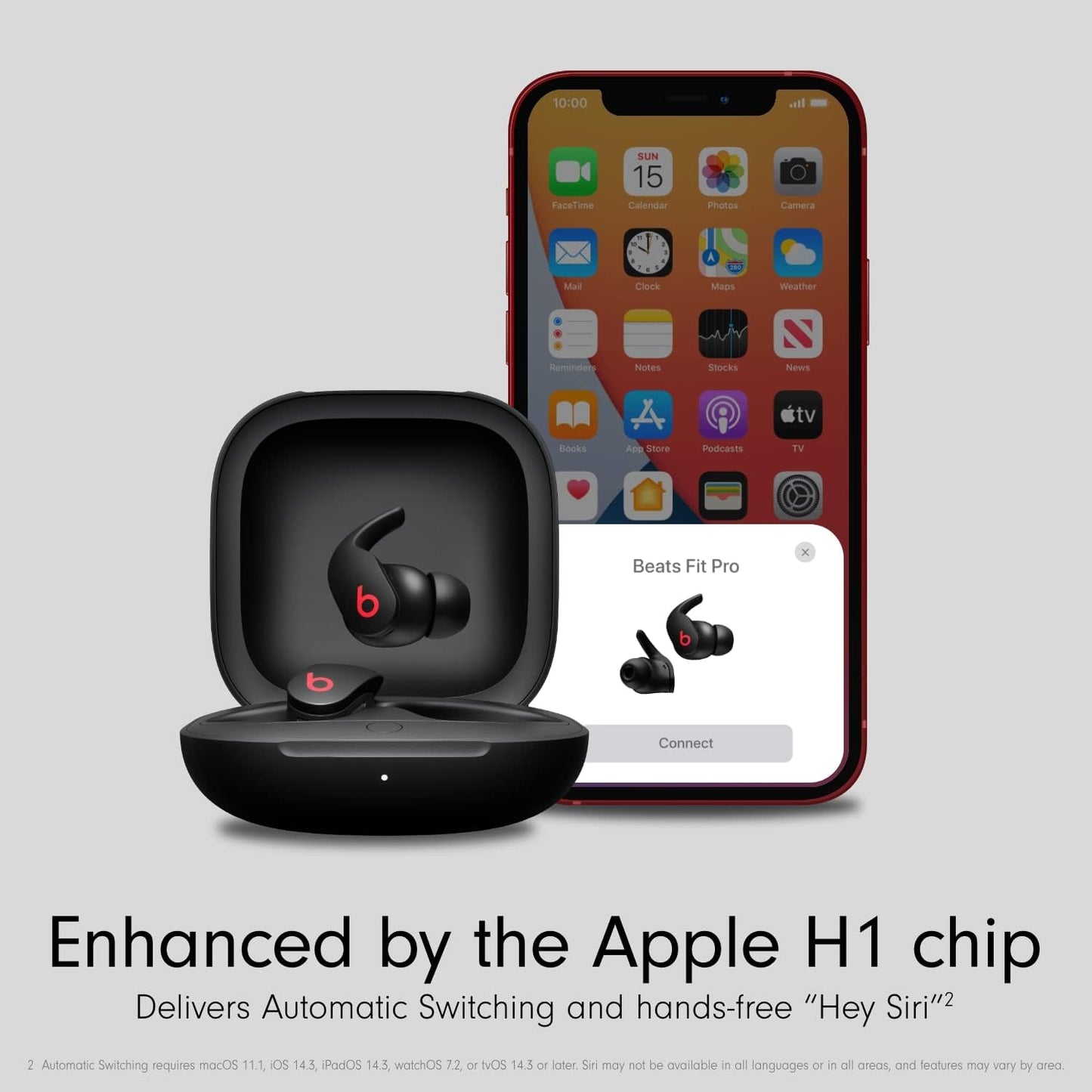 Beats Fit Pro – True Wireless Noise Cancelling Earbuds – Active Noise Cancelling - Sweat Resistant Earphones, Compatible with Apple & Android, Built-in Microphone – Black (previous version)