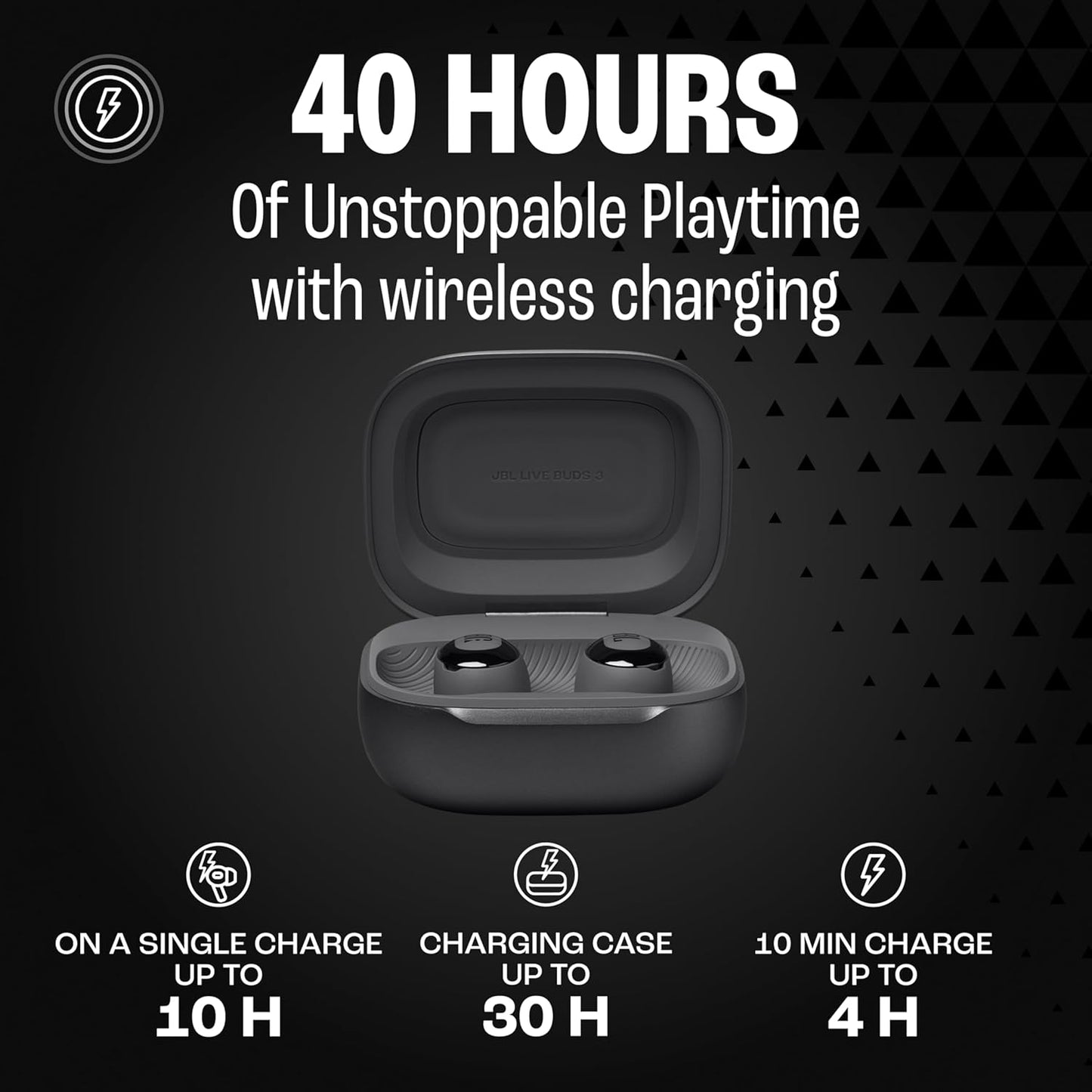 JBL Live Buds 3 Wireless In-Ear Headphones Black