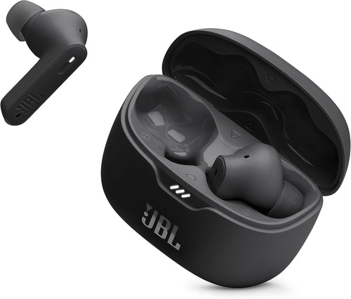 JBL Tune Beam Wireless Bluetooth Earphones, Water-Resistant and Noise-Cancelling Headphones with 48-Hour Battery Life, Black