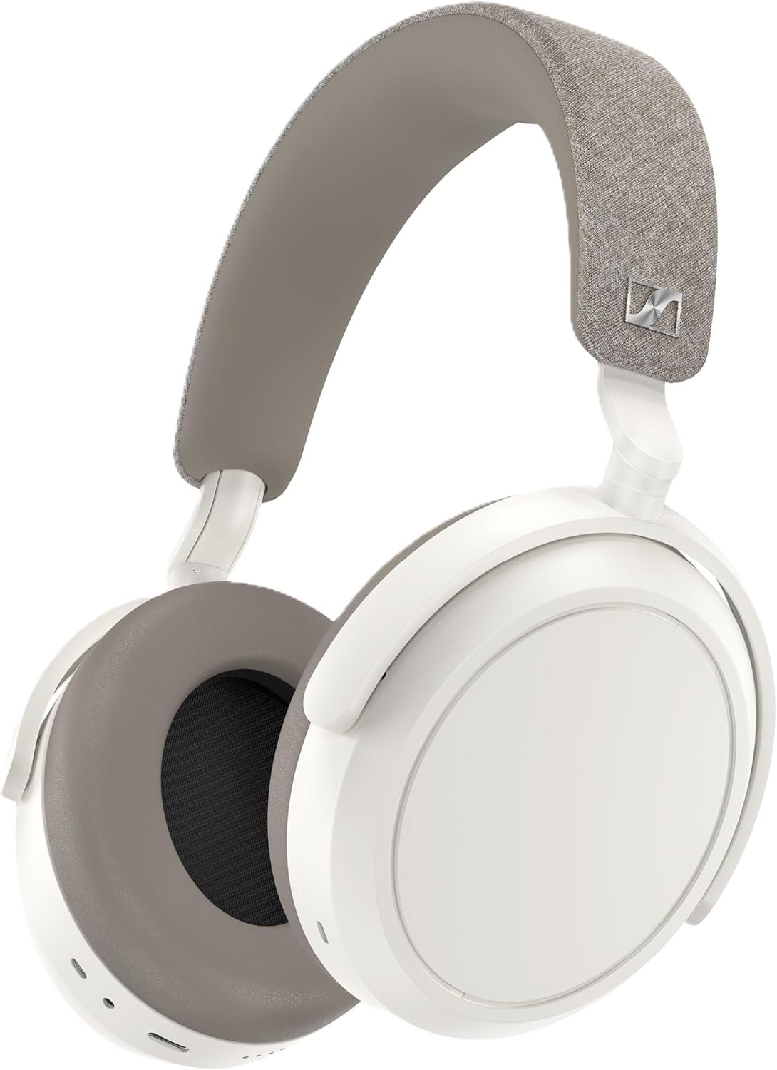 Sennheiser MOMENTUM 4 Wireless Noise Cancelling Headphones - Bluetooth Headset for Crystal-Clear Calls with Adaptive Noise Cancellation, Over-Ear Headphones, Up To 60HR Playtime, Folding Design, White