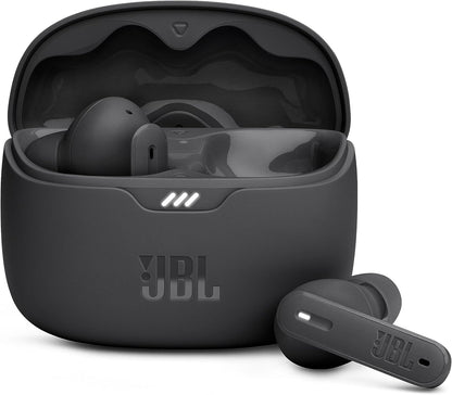 JBL Tune Beam Wireless Bluetooth Earphones, Water-Resistant and Noise-Cancelling Headphones with 48-Hour Battery Life, Black